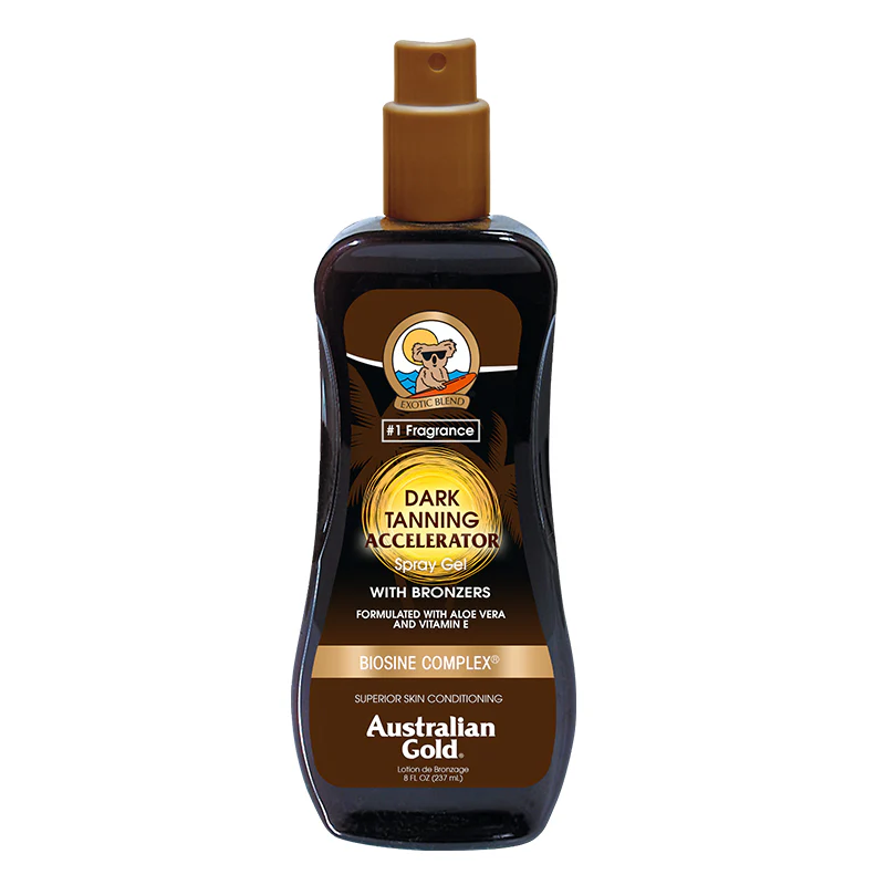 Dark Tanning Accelerator Spray Gel with Bronzer - Image 3